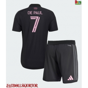 Inter Miami Rodrigo De Paul #7 Borta Kläder Barn 2026-27 Kortärmad (+ Korta byxor)